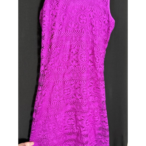 Women's Love Fire purple Lined Dress lace whimsigoth fairy beachy romantic - Picture 5 of 9